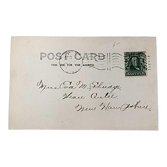 1905 Brothel Bedroom Staging RPPC Postcard Rare Ben Franklin 1 Cent Stamp